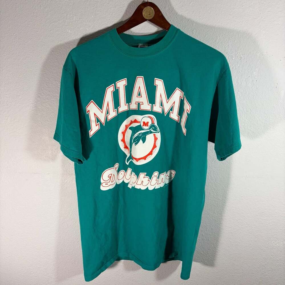 Vintage 90's Miami Dolphins Russell Athletic Team Logo Sweatshirt Men's L